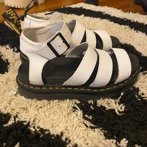 Dr Marten Blair Sandal White